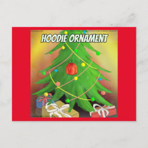 Rick London Funny "Hoodie Ornament" Postkarte