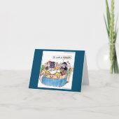 Rick London Funny Old Hippie Comic Beerdigung Karte (Vorderseite)