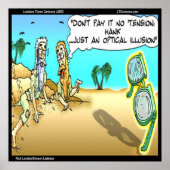 Rick London Funny Optical Illusion Optician Poster (Vorne)