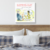 Rick London Funny Planet Trump Canvas Print Leinwanddruck (Insitu (Schlafzimmer))
