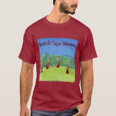 Rick London Funny Scottish Worms Comic T-Shirt (Vorderseite)
