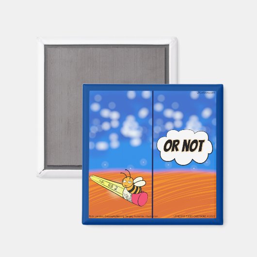 Rick London Funny Shakespeare Hamlet Bee Magnet (Vorderseite/Rückseite)