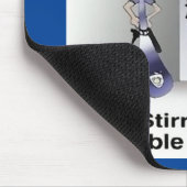 Rick London Funny Silverware Police Mousepad (Ecke)