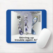 Rick London Funny Silverware Police Mousepad (Mit Mouse)