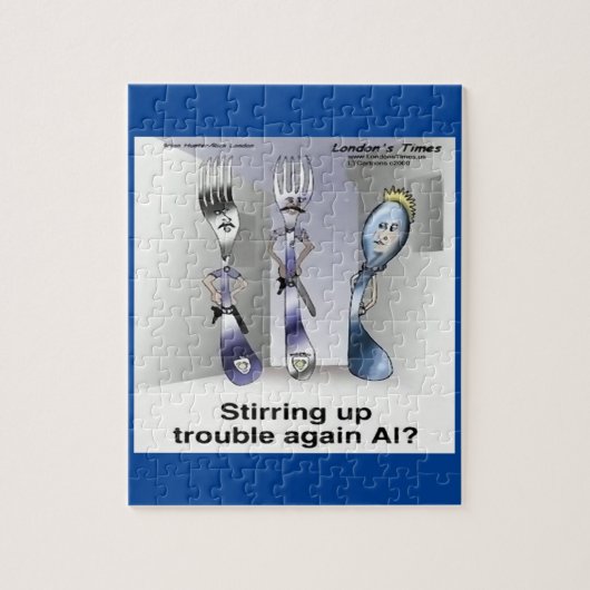 Rick London Funny Silverware Police Puzzle (Vertikal)