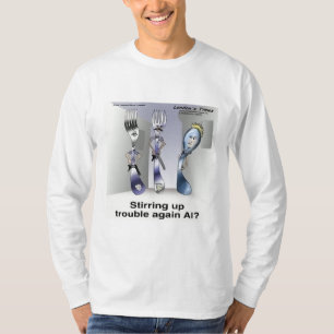 Rick London Funny Silverware Police T-Shirt