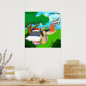 Rick London Funny Slug Traffic Polizist Poster (Küche)