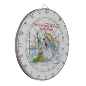 Rick London Funny Trump Shark Dartscheibe (Vorderseite Links)