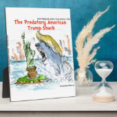Rick London Funny Trump Shark Fotoplatte (Seite)