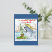 Rick London Funny Trump Shark Postkarte (Stehend Vorderseite)