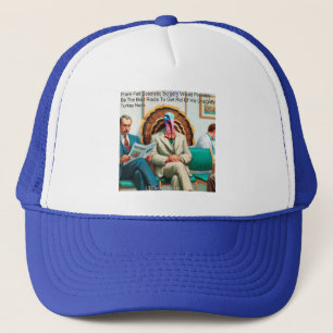 Rick London Funny Turkey Plastic Operation Comic Truckerkappe
