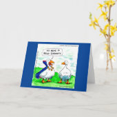 Rick London Funny Vampire Goose with Bells Karte (Gelbe Blume)