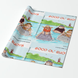 Rick London Good Ol' Buoys Lustige Comic Geschenkpapier