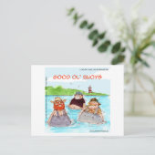 Rick London Good Ol'Buoys Funny Comic Postkarte (Stehend Vorderseite)