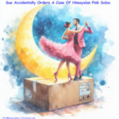 Rick London Himalayan Pink Salsa Funny Aufkleber (Vorderseite)