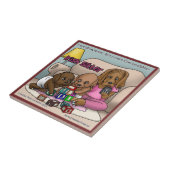 Rick London Irish Setter Cartoon Keramik Tile Fliese (Seite)