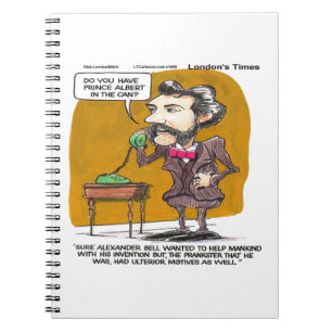 Rick London Lustig Alexander Bell Telefon Streich Notizblock