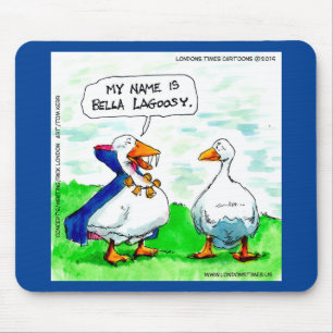Rick London Lustige Gans Vampir mit Glocken  Mousepad