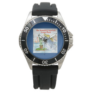 Rick London Lustige Trump Shark Uhr