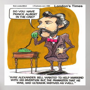 Rick London Lustiger Alexander Bell TelefonStreich Poster