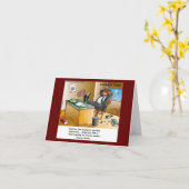 Rick London Muskrat Divorce Attorney Comic Karte (Gelbe Blume)