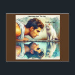 Rick London Narcissus & The Cat Funny Postkarte<br><div class="desc">Sie sehen eine Postkarte,  die von den in Google gelisteten Londons Times-Cartoon mit dem Titel "Narcissus" erstellt wurde. Wir sind so sicher,  dass Sie Ihre Bestellung genießen,  wir garantieren sie 100% oder eine vollständige Rückerstattung,  keine Fragen gefragt. Danke,  dass du Rick London Geschenke ausgewählt hast.</div>