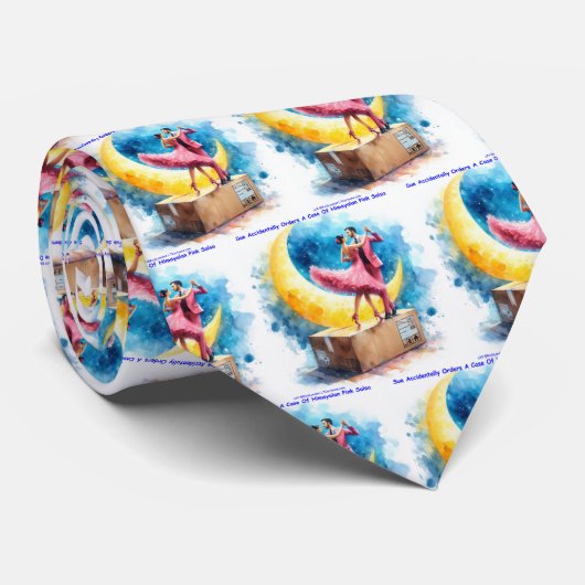 Rick London Pink Himalayan Salsa Funny Krawatte (Gerollt)