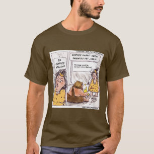 Rick London Prähistorischer Kaffee Lustiger Cartoo T-Shirt