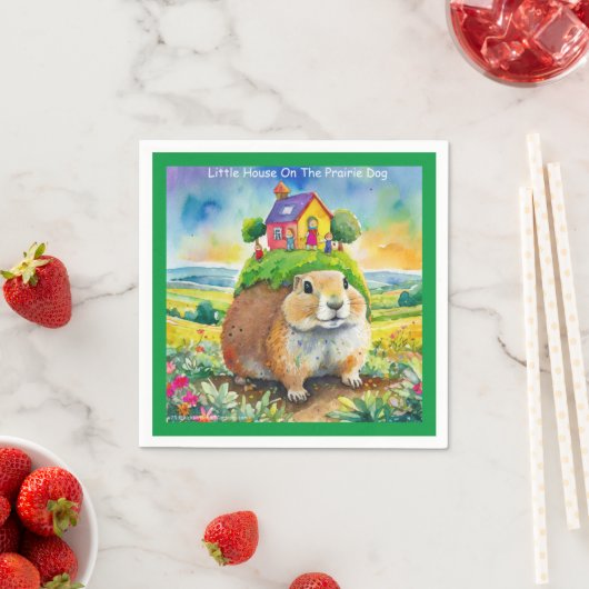 Rick London Prairie Dog Life Comic Serviette (Beispiel)
