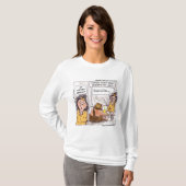 Rick London Prehistorischer Kaffee Funny Cartoon T-Shirt (Vorne ganz)