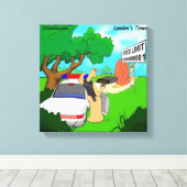 Rick London Slug Traffic Polizist Canvas Print Leinwanddruck (Insitu (Holzboden))