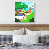 Rick London Slug Traffic Polizist Canvas Print Leinwanddruck (Insitu (Schlafzimmer))