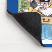 Rick London So Natural Funerary Funny Old Hippie Mousepad (Ecke)