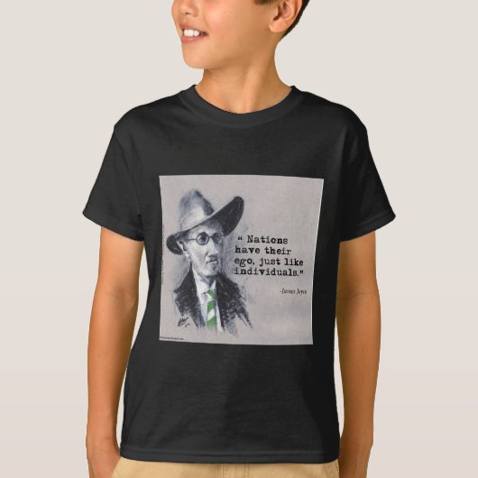 Rick London & Tom Kerr James Joyce & Ego Quote T-Shirt (Vorderseite)