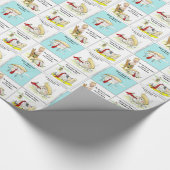 Rick London "Trumpty Dumpty" Funny Trump-Geschenk Geschenkpapier (Ecke)