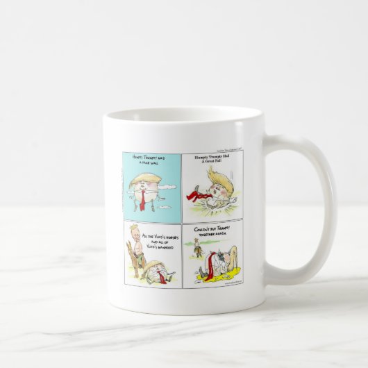 Rick London "Trumpty Dumpty" Funny Trump-Geschenk Kaffeetasse (Rechts)