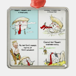 Rick London "Trumpty Dumpty" Funny Trump-Geschenk Ornament Aus Metall