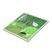 Rick London Turtle und das Wig Hair Funny Fliese (Seite)