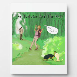 Rick London Turtle und das Wig Hair Funny Fotoplatte