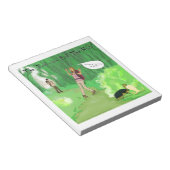 Rick London Turtle und das Wig Hair Funny Notizblock (angewinkelt)