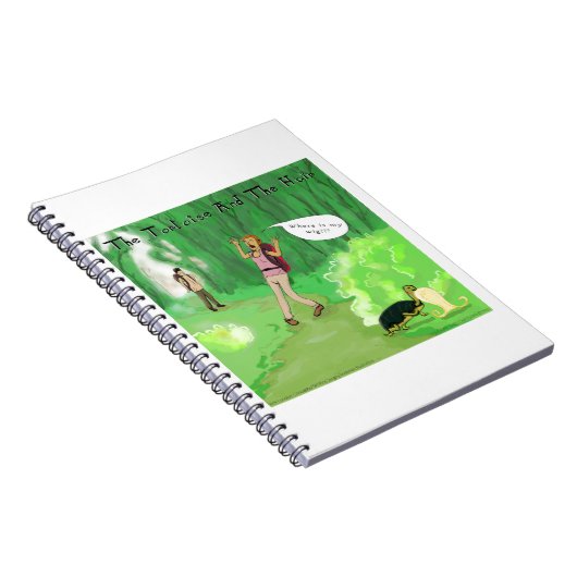 Rick London Turtle und das Wig Hair Funny Notizblock (Rechte Seite)