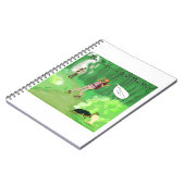 Rick London Turtle und das Wig Hair Funny Notizblock (Linke Seite)