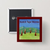 Rick London Worms from Scotland Funny Button (Vorne & Hinten)