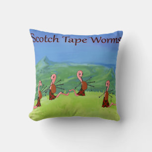 Rick London Worms from Scotland Funny Kissen