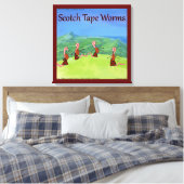 Rick London Worms from Scotland Funny Leinwanddruck (Insitu (Schlafzimmer))