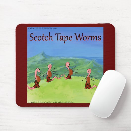 Rick London Worms from Scotland Funny Mousepad (Mit Mouse)
