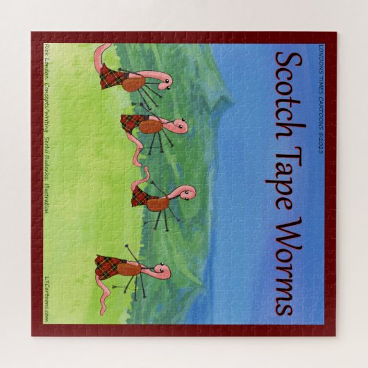Rick London Worms from Scotland Funny Puzzle (Horizontal)