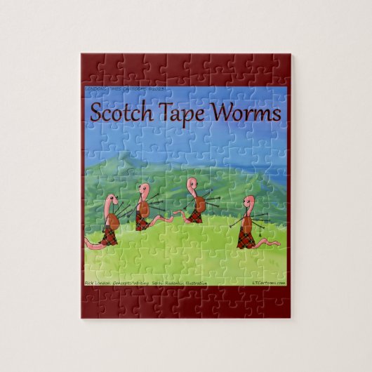Rick London Worms from Scotland Funny Puzzle (Vertikal)