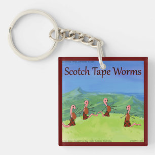 Rick London Worms from Scotland Funny Schlüsselanhänger
