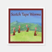 Rick London Worms from Scotland Funny Serviette (Vorderseite)